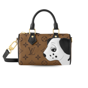 Louis Vuitton Nano Speedy Top Handle Bag 6.3in/ 16cm Brown Gold Hardware For Women M83688