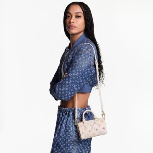 Alternative view of Louis Vuitton Nano Speedy Top Handle Bag 6.3in/ 16cm Dream Cream Gold Hardware For Women M25591
