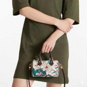 Alternative view of Louis Vuitton Nano Speedy Top Handle Bag 6.3in/ 16cm Monogram Dune Gold Hardware For Women M29149