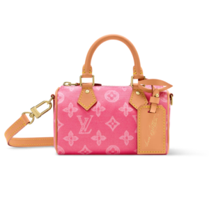 Louis Vuitton Nano Speedy Top Handle Bag 6.3in/ 16cm Origine Rose Ruban Gold Hardware For Women M28322