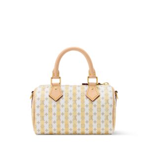 Alternative view of Louis Vuitton Nano Speedy Top Handle Bag 6.3in/ 16cm Stamp Banana Gold Hardware For Women M29030
