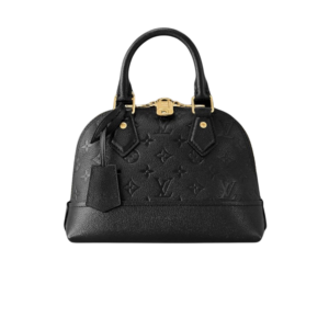 Louis Vuitton Neo Alma BB Top Handle Bag 9.8in/ 25cm Black Monogram Empreinte Gold Hardware For Women M44829