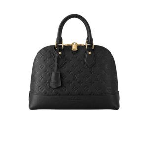 Louis Vuitton Neo Alma PM Top Handle Bag 12.5in/ 32cm Monogram Empreinte Black Canvas Gold Hardware M44832