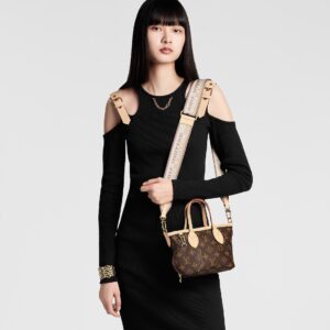 Alternative view of Louis Vuitton Neverfull BB Tote Bag 9.4in/ 24cm Beige Gold Hardware For Women M46705