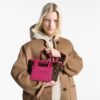 Louis Vuitton Neverfull Bandouliere Inside Out BB Tote Bag 10.4in/ 26cm Rose Pondichery Gold Hardware For Women M12106 - Image 3