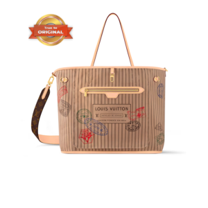 Louis Vuitton Neverfull Bandouliere Inside Out GM Tote Bag 15.4in/ 39cm Beige Gold Hardware For Women M11948