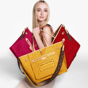 Alternative view of Louis Vuitton Neverfull Bandouliere Inside Out MM Tote Bag 12.2in 31cm Jaune Gold Hardware For Women M11947