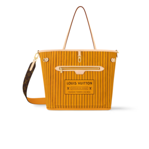 Louis Vuitton Neverfull Bandouliere Inside Out MM Tote Bag 12.2in 31cm Jaune Gold Hardware For Women M11947