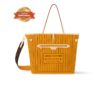 Louis Vuitton Neverfull Bandouliere Inside Out MM Tote Bag 12.2in/ 31cm Jaune Gold Hardware For Women M11947