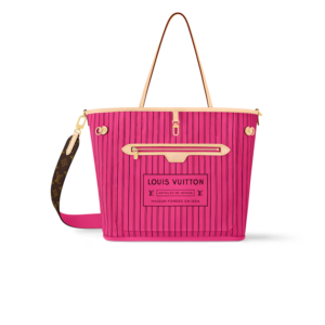 Louis Vuitton Neverfull Bandouliere Inside Out MM Tote Bag 12.2in/ 31cm Rose Gold Hardware For Women M12257