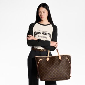 Alternative view of Louis Vuitton Neverfull GM Tote Bag 15.4in/ 39cm Beige Monogram Gold Hardware For Women M40990