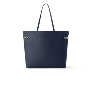 Louis Vuitton Neverfull Inside Out MM Tote Bag 12.2in/ 31cm Navy Gold Hardware For Women M14994