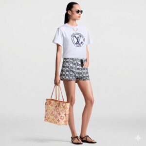 Alternative view of Louis Vuitton Neverfull MM Tote Bag 12.2in/ 31cm Beige Gold Hardware For Women M25317