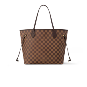 Louis Vuitton Neverfull MM Tote Bag 12.2in/ 31cm Brown Damier Ebene Gold Hardware For Women‎ N40599