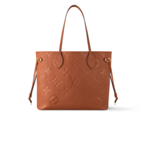 Louis Vuitton Neverfull MM Tote Bag 12.2in/ 31cm Cognac Gold Hardware For Women M12605