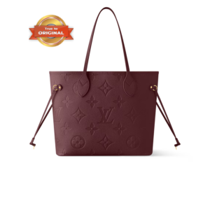 Louis Vuitton Neverfull MM Tote Bag 12.2in/ 31cm Grenat Gold Hardware For Women M25855