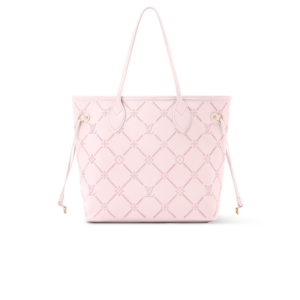 Louis Vuitton Neverfull MM Tote Bag 12.2in/ 31cm Light Bliss Couture Gold Hardware For Women M28527
