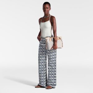 Alternative view of Louis Vuitton Neverfull PM Tote Bag 11.4in/ 29cm Beige Damier Azur Gold Hardware For Women N40605