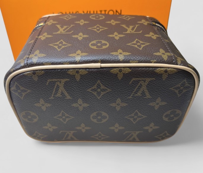Louis Vuitton Nice Mini Vanity Case 7.9in/ 20cm Brown Monogram Gold Hardware For Women M44495 - Image 5