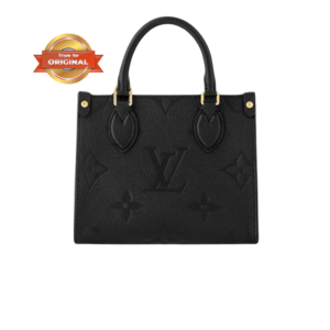 Louis Vuitton OnTheGo BB Tote Bag 7.1in/ 18cm Monogram Empreinte Black For Women M46993