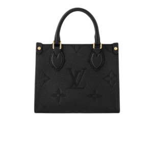 Louis Vuitton OnTheGo BB Tote Bag 7.1in/ 18cm Monogram Empreinte Black For Women M46993