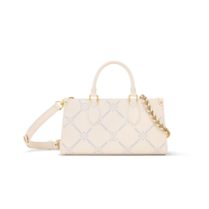 Louis Vuitton OnTheGo East West Tote Bag 9.8in/ 25cm Quartz Couture Gold Hardware For Women M29487