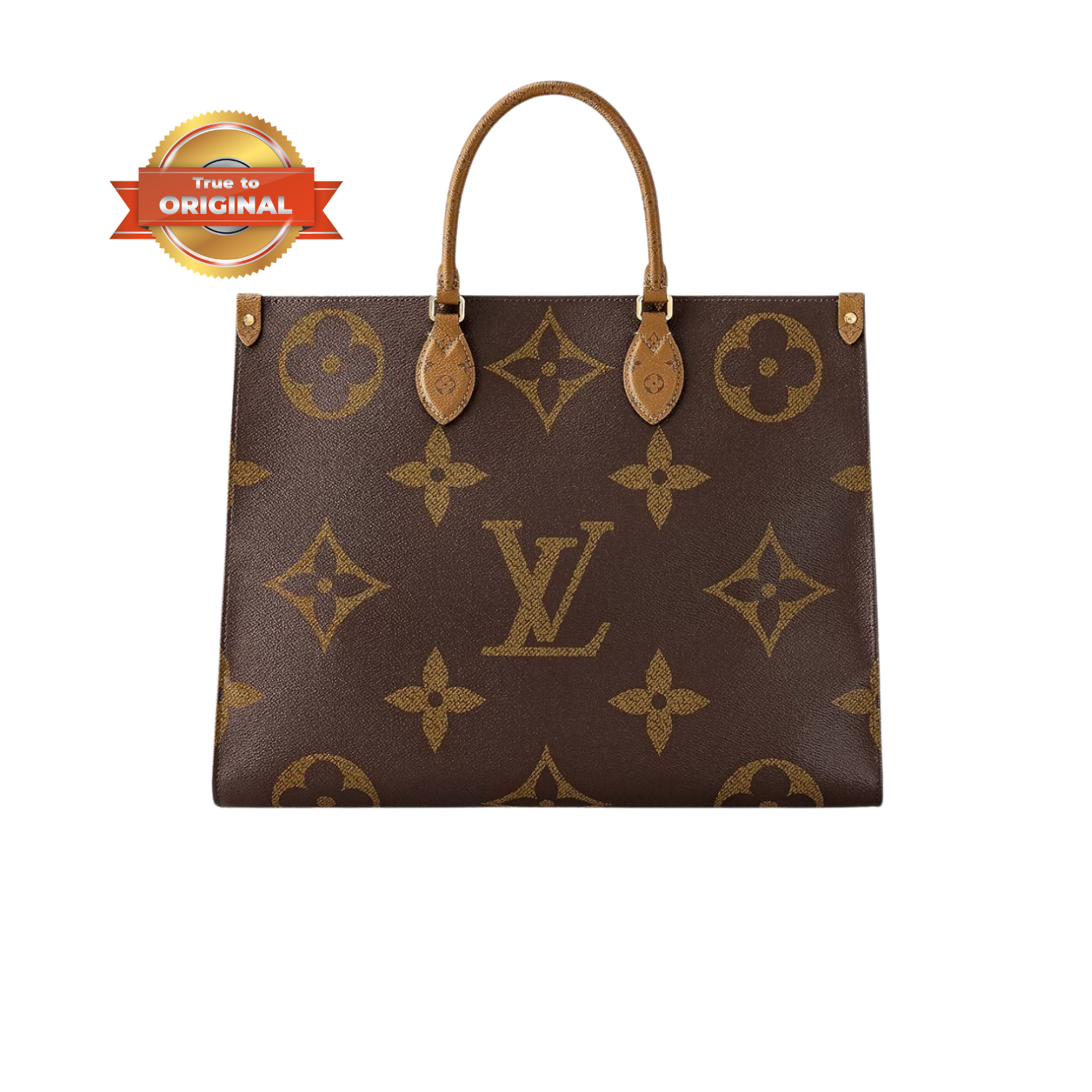 Louis Vuitton OnTheGo GM Tote Bag 16.1in/ 41cm Brown Gold Hardware For Women M45320