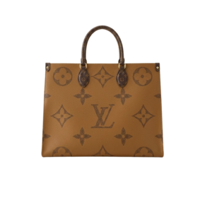 Louis Vuitton OnTheGo GM Tote Bag 16.1in/ 41cm Monogram Reverse Canvas Gold Hardware For Women M44576