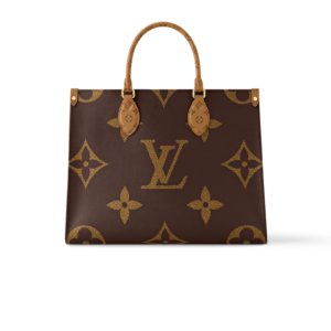 Louis Vuitton OnTheGo MM Tote Bag 13.8in/ 35cm Monogram Reverse Canvas Gold Hardware For Women M45321