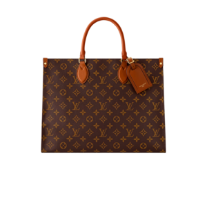 Louis Vuitton OnTheGo Organizer Tote Bag 14.6in/ 37cm Monogram Brown Gold Hardware For Women M14235