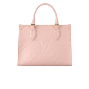 Louis Vuitton OnTheGo PM Tote Bag 9.8in/ 25cm Pink Gold Hardware For Women M47135