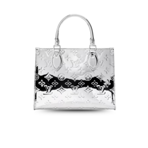 Louis Vuitton OnTheGo PM Tote Bag 9.8in/ 25cm Silver Metallic Silver Hardware For Women M26373