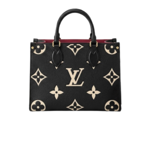 Louis Vuitton OnTheGo PM Tote Bag 9.8in/ 25cm Black Gold Hardware For Women M45659