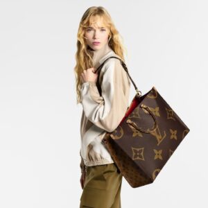 Alternative view of Louis Vuitton OnTheGo Voyage Tote Bag 16.9in/ 43cm Brown Monogram Reverse Gold Hardware For Women M46823