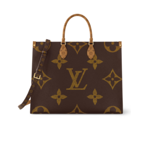 Louis Vuitton OnTheGo Voyage Tote Bag 16.9in/ 43cm Brown Monogram Reverse Gold Hardware For Women M46823