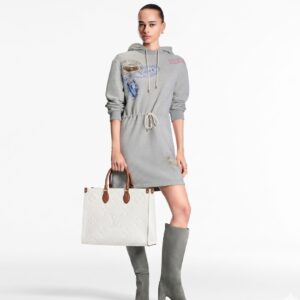 Alternative view of Louis Vuitton Onthego GM Tote Bag 16.1in/ 41cm White Monogram Empreinte Gold Hardware For Women