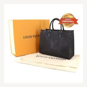 Alternative view of Louis Vuitton Onthego MM Tote Bag 14in/ 35cm Monogram Empreinte Black For Women M45595