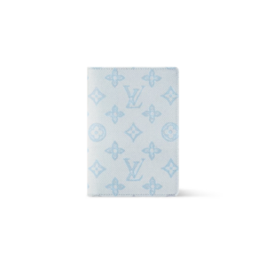 Louis Vuitton Passport Cover 5.5in/ 14cm Bleu Courrier Monogram Origine M27614
