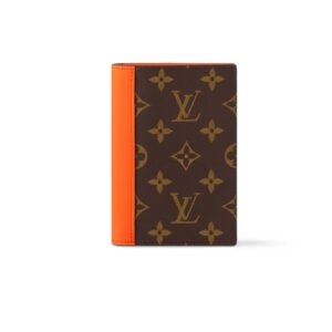 Louis Vuitton Passport Cover Wallet Orange For Men 5.5in/14cm M82863