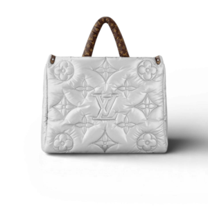 Louis Vuitton Pillow Onthego GM Tote Bag 16.1in/ 41cm Silver For Women M21053