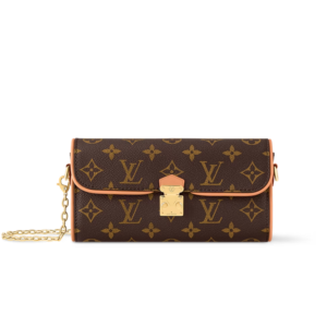 Louis Vuitton Pochette Camille Shoulder Bag 8.1in/ 20.5cm Brown Monogram Canvas Gold Hardware For Women M13566