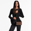 Louis Vuitton Pochette Felicie Shoulder Bag 8.3in/ 21cm Brown Gold Hardware For Women N63032 - Image 3