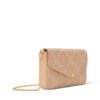 Louis Vuitton Pochette Felicie Shoulder Bag 8.3in/ 21cm Hazelnut Couture Gold Hardware For Women M29482 - Image 3