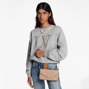 Alternative view of Louis Vuitton Pochette Felicie Shoulder Bag 8.3in/ 21cm Hazelnut Couture Gold Hardware For Women M29482