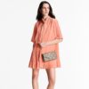 Louis Vuitton Pochette Felicie Shoulder Bag  8.3in/ 21cm Tourterelle Gray/ Cream Gold Hardware For Women M82610 - Image 5