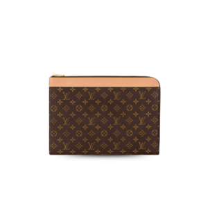 Louis Vuitton Pochette Jour Wallet Clutch & Pouch 13.8in/ 35cm Brown Monogram Canvas Gold Hardware For Men M82540