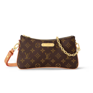 Louis Vuitton Pochette Liv Shoulder Bag 9.6in/ 24.5cm Brown Monogram Canvas Gold Hardware For Women M83008