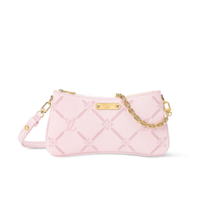Louis Vuitton Pochette Liv Shoulder Bag 9.6in/ 24.5cm Light Bliss Couture Gold Hardware For Women M29495