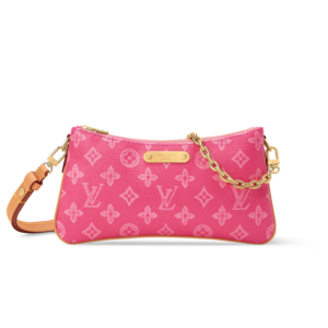 Louis Vuitton Pochette Liv Shoulder Bag 9.6in/ 24.5cm Origine Rose Ruban Monogram Canvas Gold Hardware For Wome M27719
