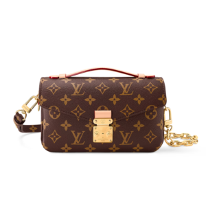 Louis Vuitton Pochette Metis East West Shoulder Bag 8.5in/ 21.5cm Brown Monogram Canvas Gold Hardware For Women? M46279